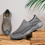 Mens Slip on Canvas Loafers Casual Shoes Sneakers Comfy Walking Slipers Shoes Pain Relief for Men Black Fashion Breathable Loafers