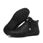 (⏰Last Day 70% OFF🔥) Men’s Mid-Top Leather Boots – Slip-On, Lightweight & Shock-Absorbing for Warehouse Work, Driving & Everyday Comfort, Durable for 3 years