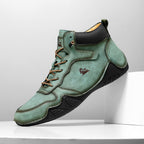 (⏰Last Day 70% OFF🔥) Men’s Mid-Top Leather Boots – Slip-On, Lightweight & Shock-Absorbing for Warehouse Work, Driving & Everyday Comfort, Durable for 3 years