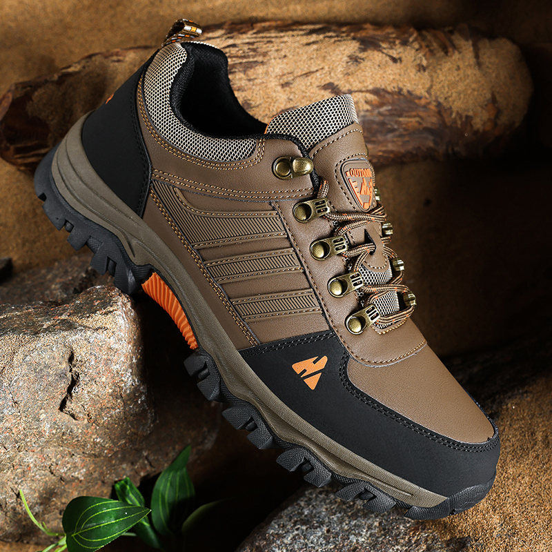 (💥Hot-Selling : 70% OFF Sale!🔥) Men’s Leather Hiking & Outdoor Shoes – Orthopedic Comfort, Non-Slip, Lightweight, Breathable, Durable 3 Years