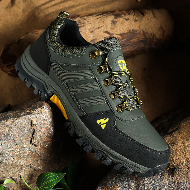 (💥Hot-Selling : 70% OFF Sale!🔥) Men’s Leather Hiking & Outdoor Shoes – Orthopedic Comfort, Non-Slip, Lightweight, Breathable, Durable 3 Years