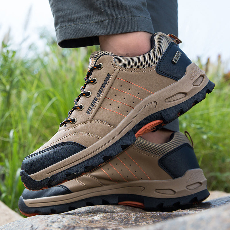 (💥Hot-Selling : 70% OFF Sale!🔥)Men’s Leather Hiking & Outdoor Shoes – Orthopedic Comfort, Non-Slip, Lightweight, Breathable, Durable 3 Years