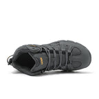 (🔥Last Day Promotion 70% OFF 🎁) Men’s Leather Hiking and Work Boots, Waterproof Lightweight Orthopedic Comfort, Slip Resistant Anti Puncture, Shock Absorbing Arch and Ankle Support, for Wet Trails Construction and Long Walks