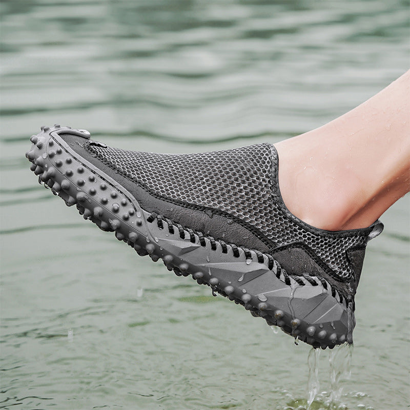 Mens Slip on Canvas Loafers Casual Shoes Sneakers Comfy Walking Slipers Shoes Pain Relief for Men Black Fashion Breathable Loafers