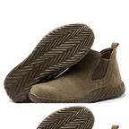 (Multiple Protection👍)High Quality Work Boots - Super Wear-Resistant Leather Material Kevlar Sole Anti-Impact Steel Toe Orthotic Insole