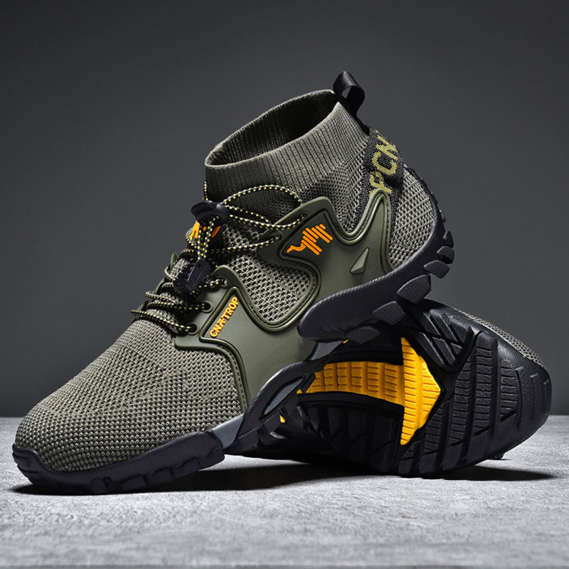 Men's Brand Hiking Shoes Outdoor Shoes Waterproof Non-slip Nnti-sprain