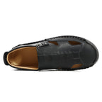 (⏳NOW ON: 70% OFF Sale! 🔥)Mens Casual Shoes Summer Breathable Sneakers Loafers Walking Shoes Hand Made Lace-Up Leather Dress Flats Shoes for Driving Business Working Office