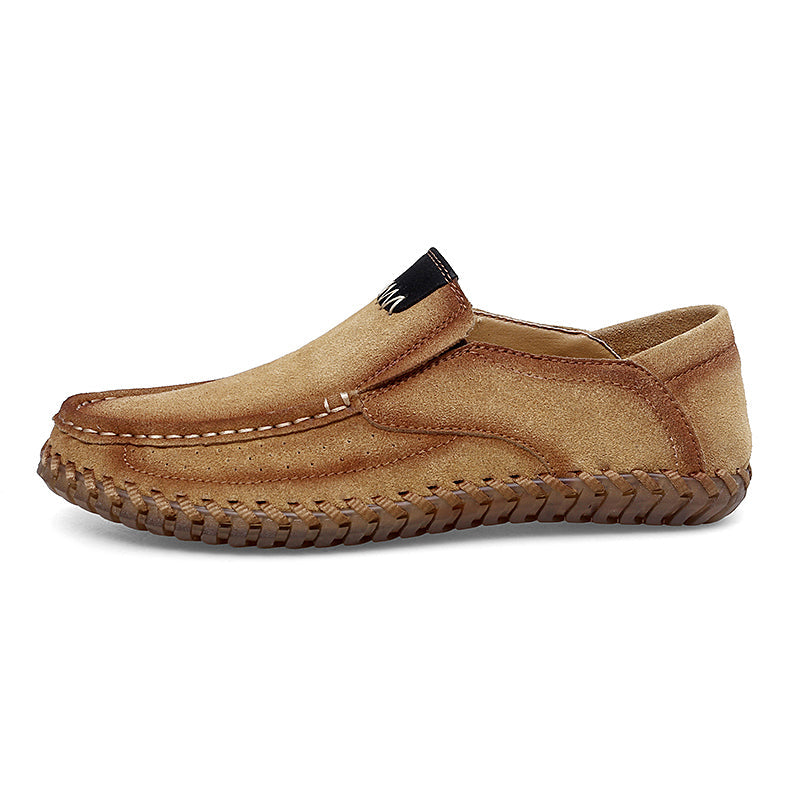 (⏰Last Day 70% OFF🔥)Men's Handcrafted Suede Slip-On Loafers | Lightweight, Rebound Cushioning for Driving & Casual Comfort