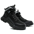 Men's Steel Toe Hand Stitched Cow Leather Boots Motorcycle Boots Work Boots Hiking Boots